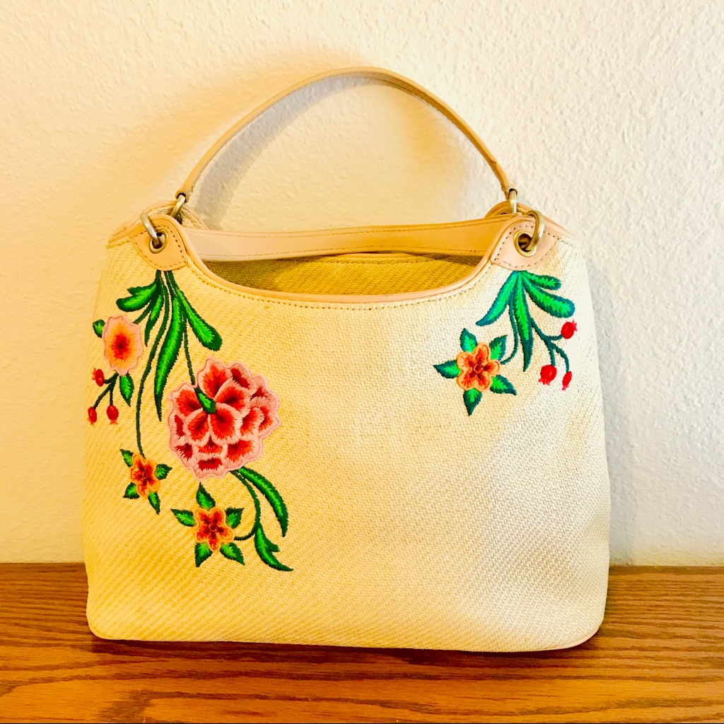 Cole Haan Vintage Straw Purse